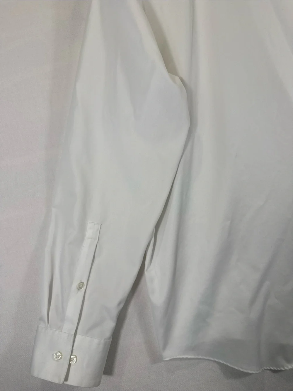 Calvin Klein White Men's Dress Shirt - Spread Collar